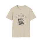 Dirty Tired Happy Outline T-Shirt