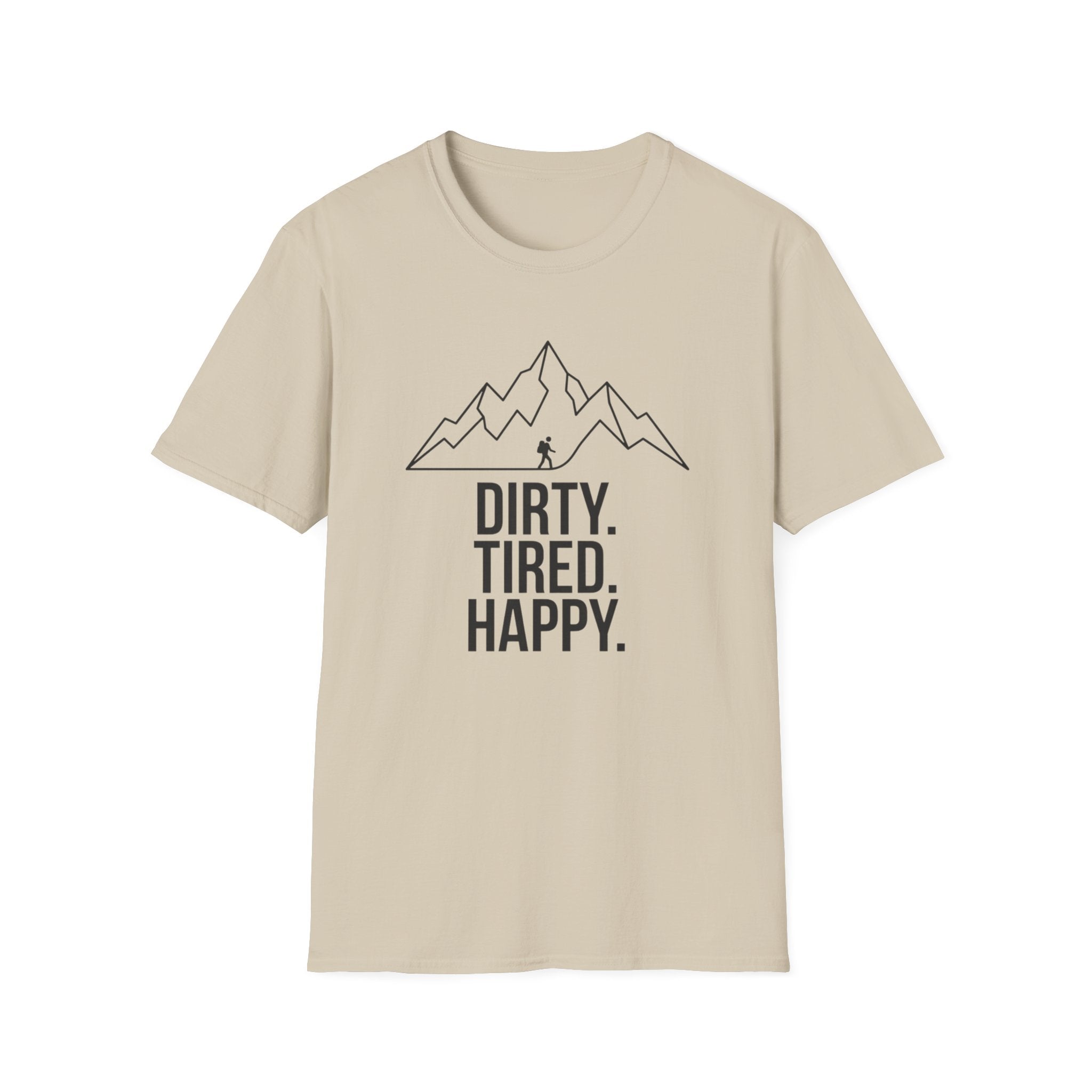 Dirty Tired Happy Outline T-Shirt