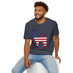 Alpaca American Flag Silhouette T-Shirt