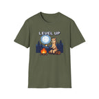 Level Up Alpaca Campfire T-Shirt
