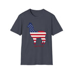 Alpaca American Flag Silhouette T-Shirt