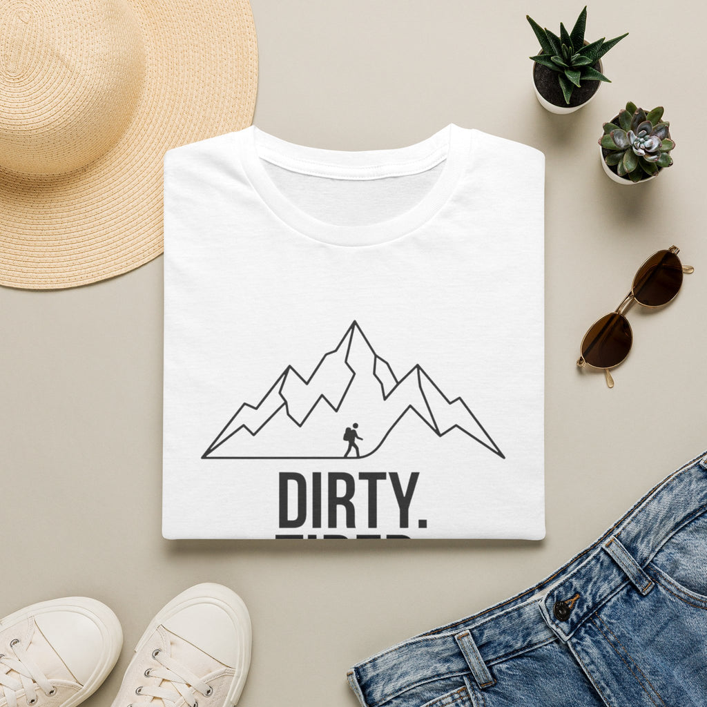 Dirty Tired Happy Outline T-Shirt