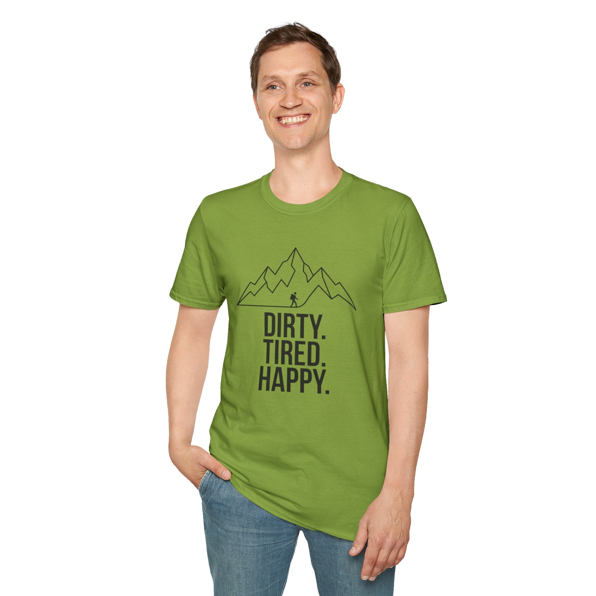 Dirty Tired Happy Outline T-Shirt