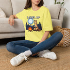 Level Up Alpaca Campfire T-Shirt