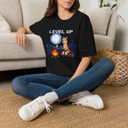 Level Up Alpaca Campfire T-Shirt