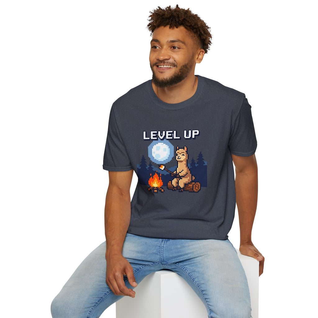 Level Up Alpaca Campfire T-Shirt