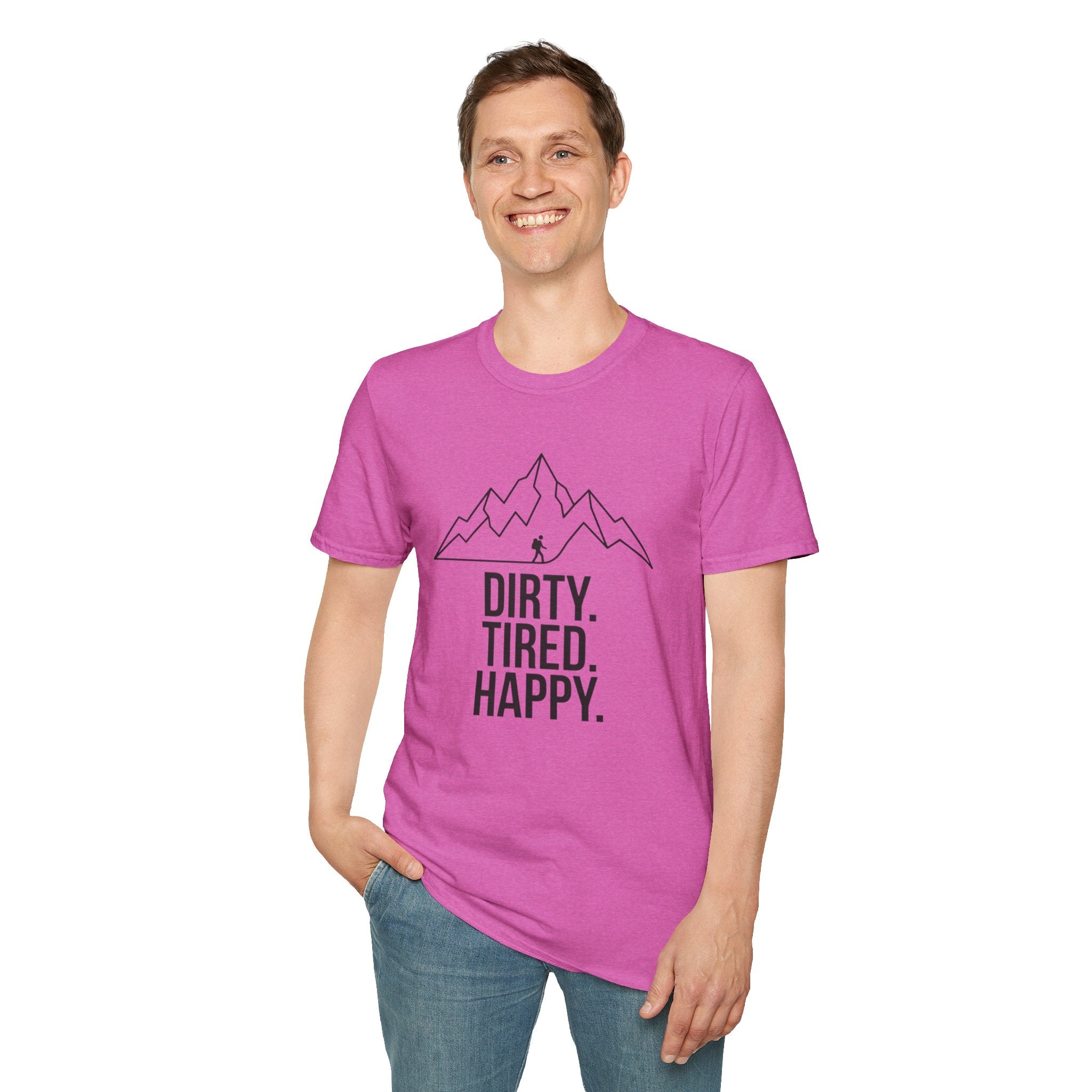 Dirty Tired Happy Outline T-Shirt