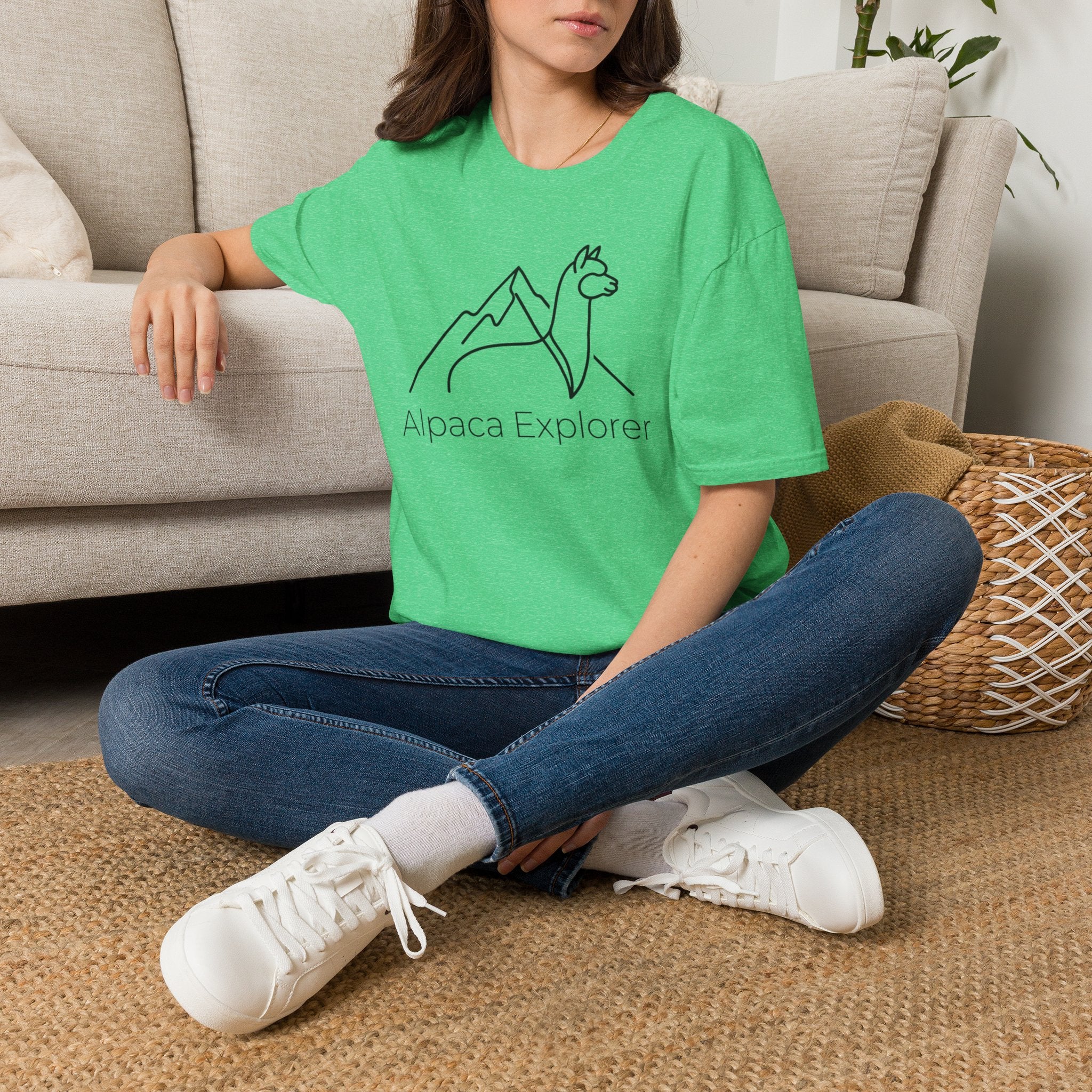 Alpaca Explorer Outline T-Shirt