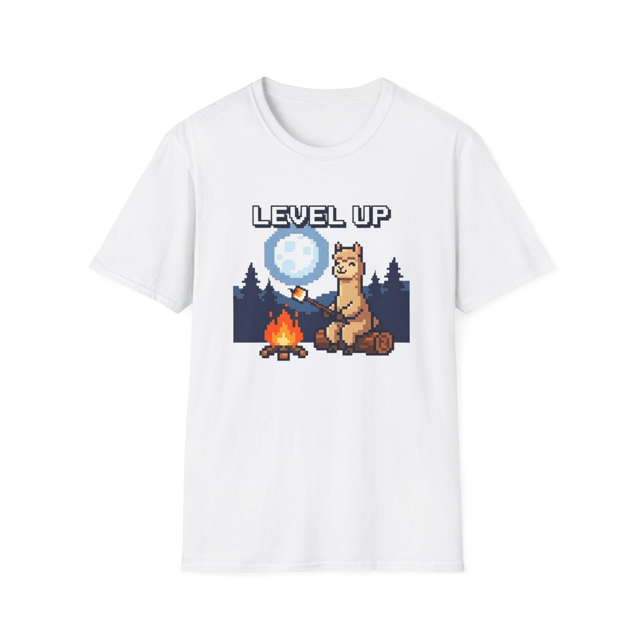 Level Up Alpaca Campfire T-Shirt