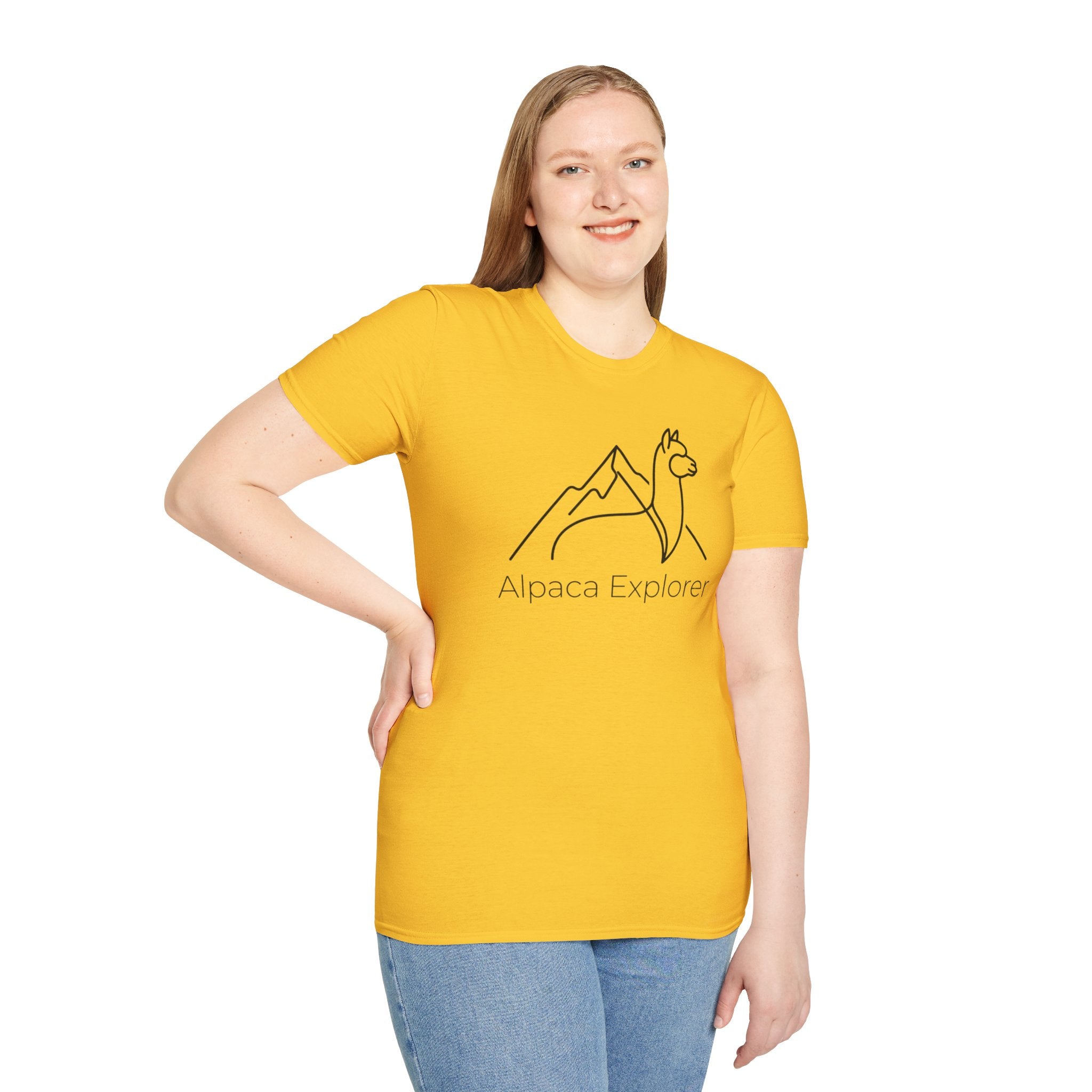 Alpaca Explorer Outline T-Shirt
