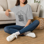 Dirty Tired Happy Outline T-Shirt
