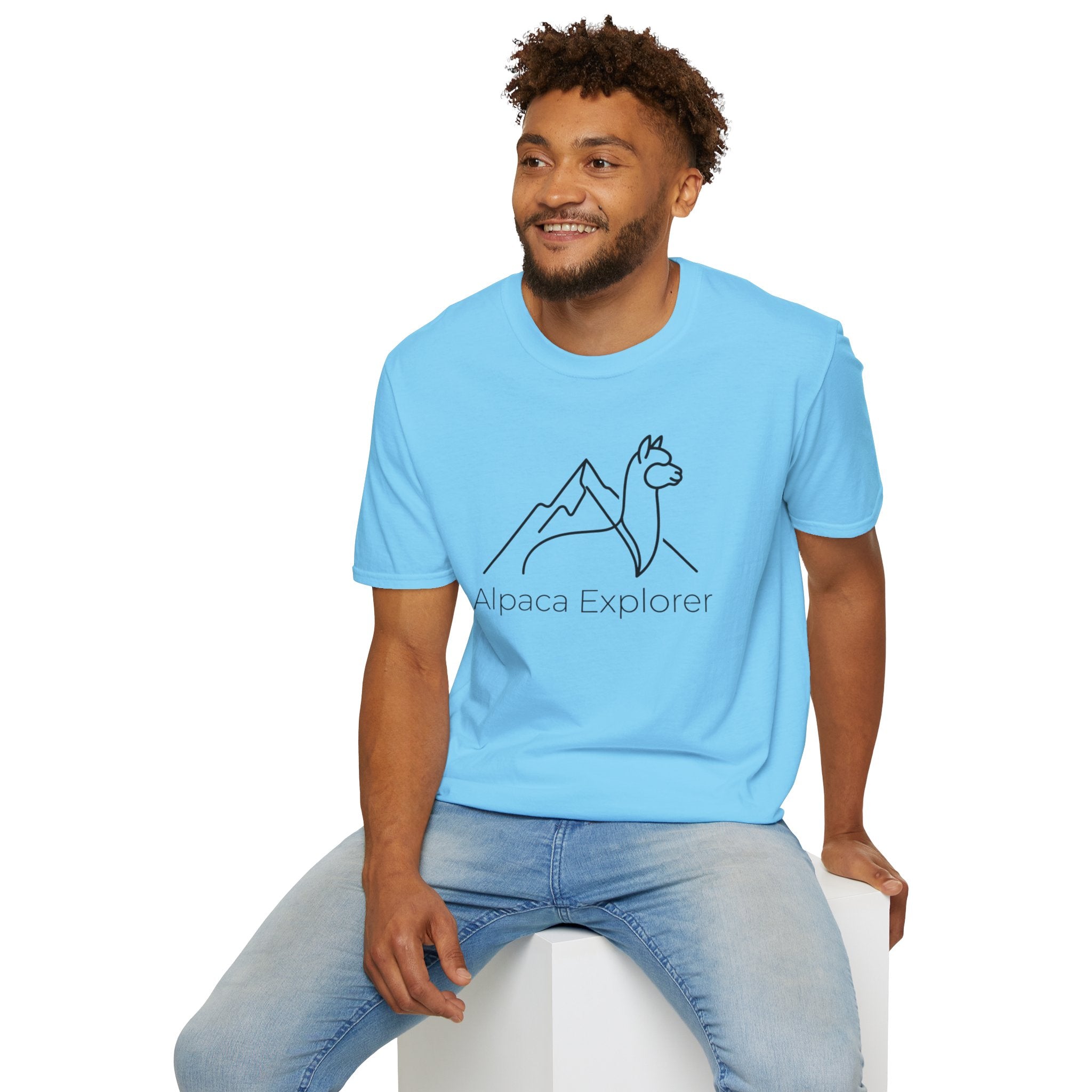Alpaca Explorer Outline T-Shirt
