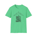 Dirty Tired Happy Outline T-Shirt