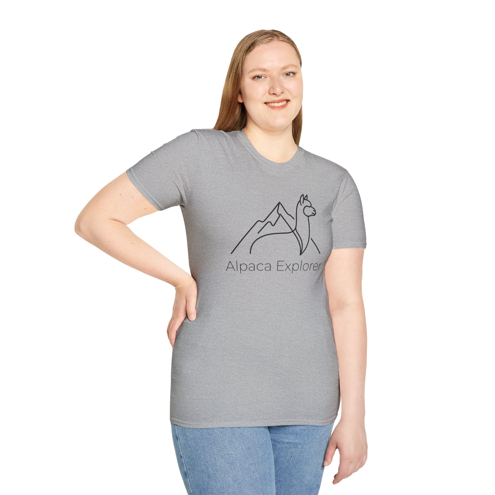 Alpaca Explorer Outline T-Shirt