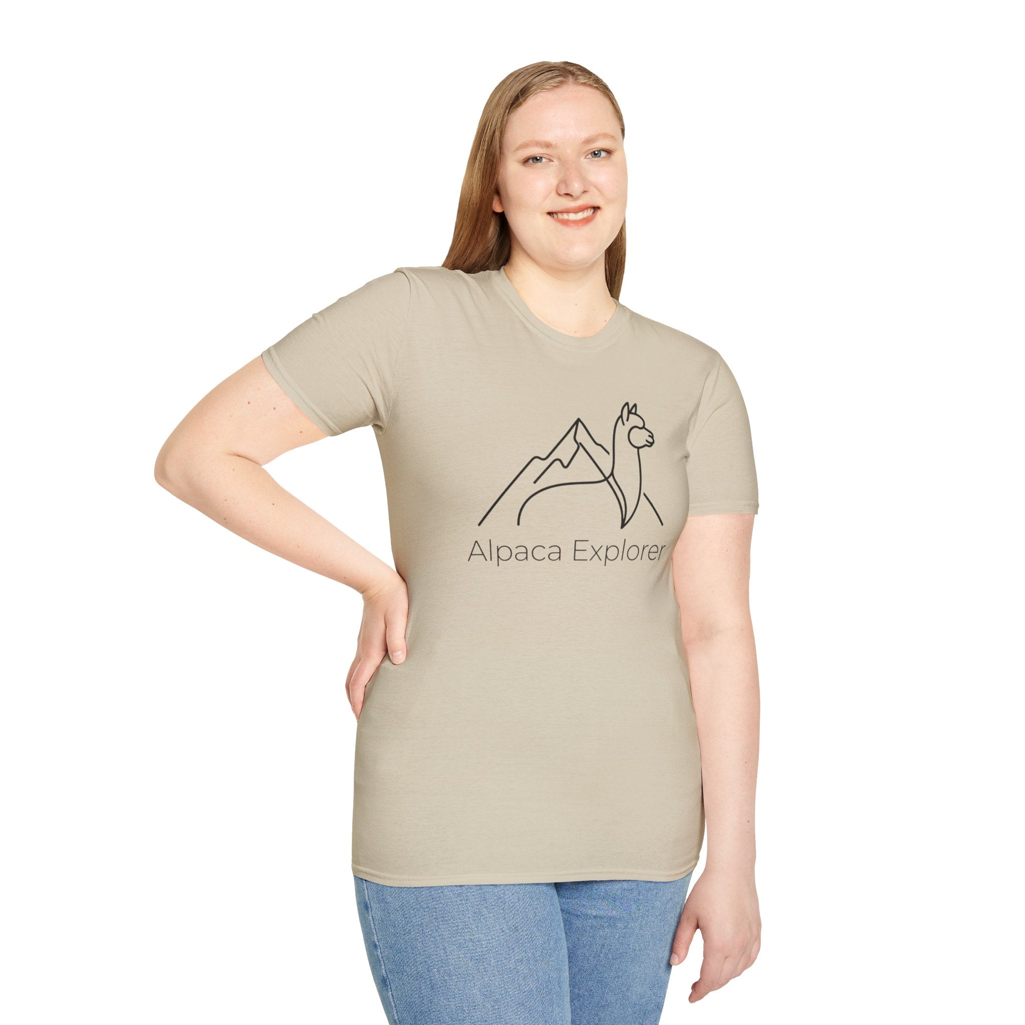 Alpaca Explorer Outline T-Shirt