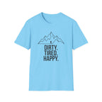 Dirty Tired Happy Outline T-Shirt