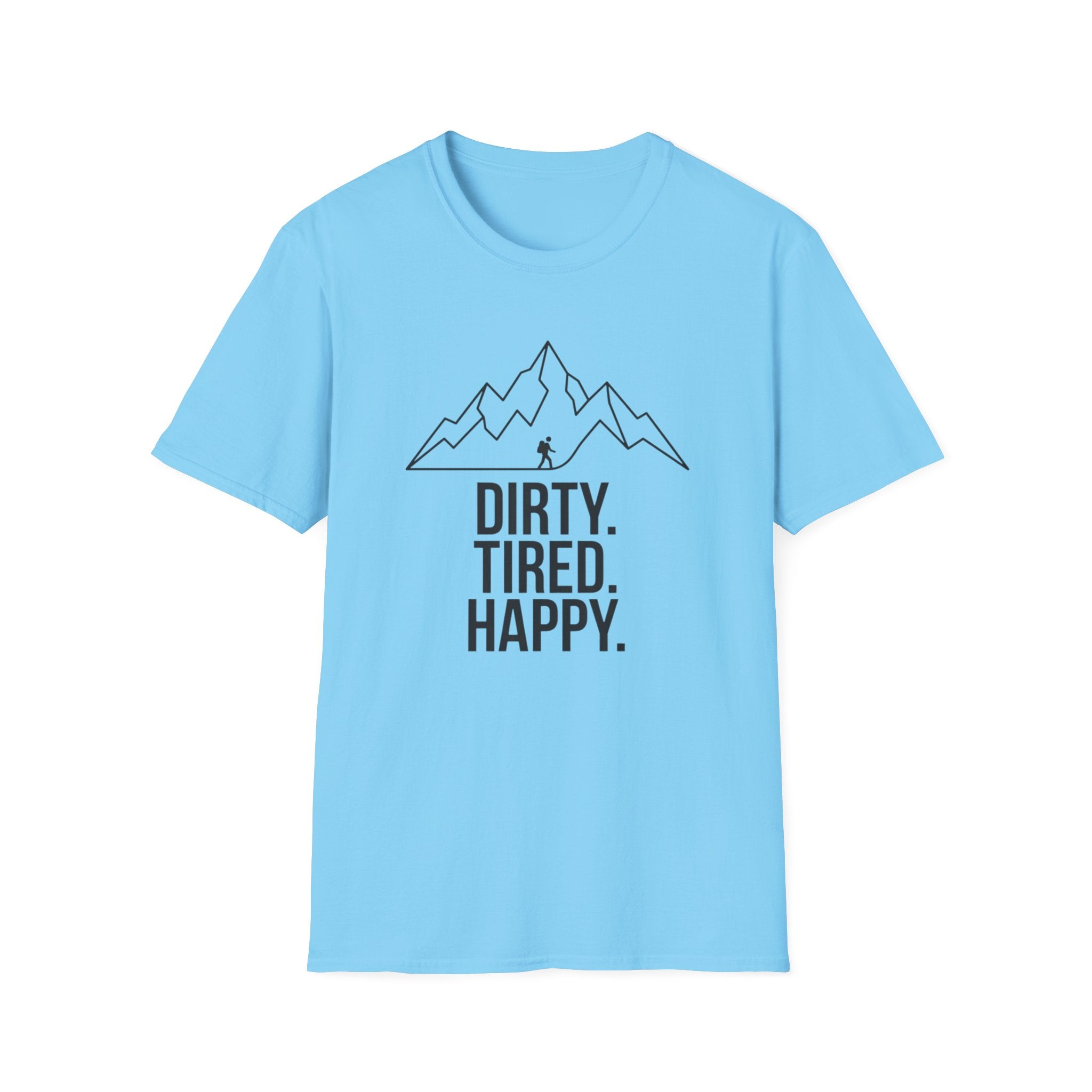 Dirty Tired Happy Outline T-Shirt