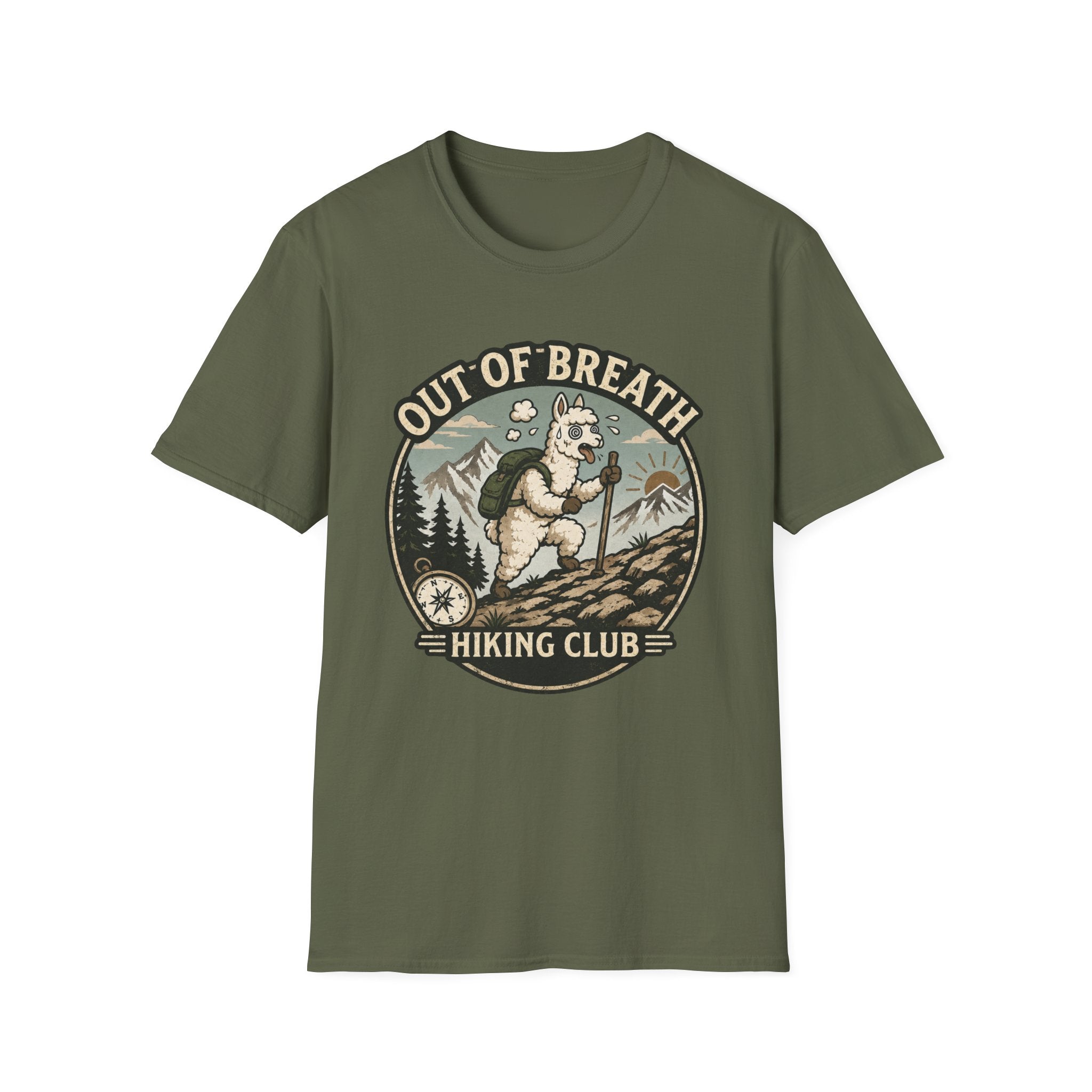 Out of Breath Hiking Club Alpaca T-Shirt