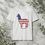 Alpaca American Flag Silhouette T-Shirt