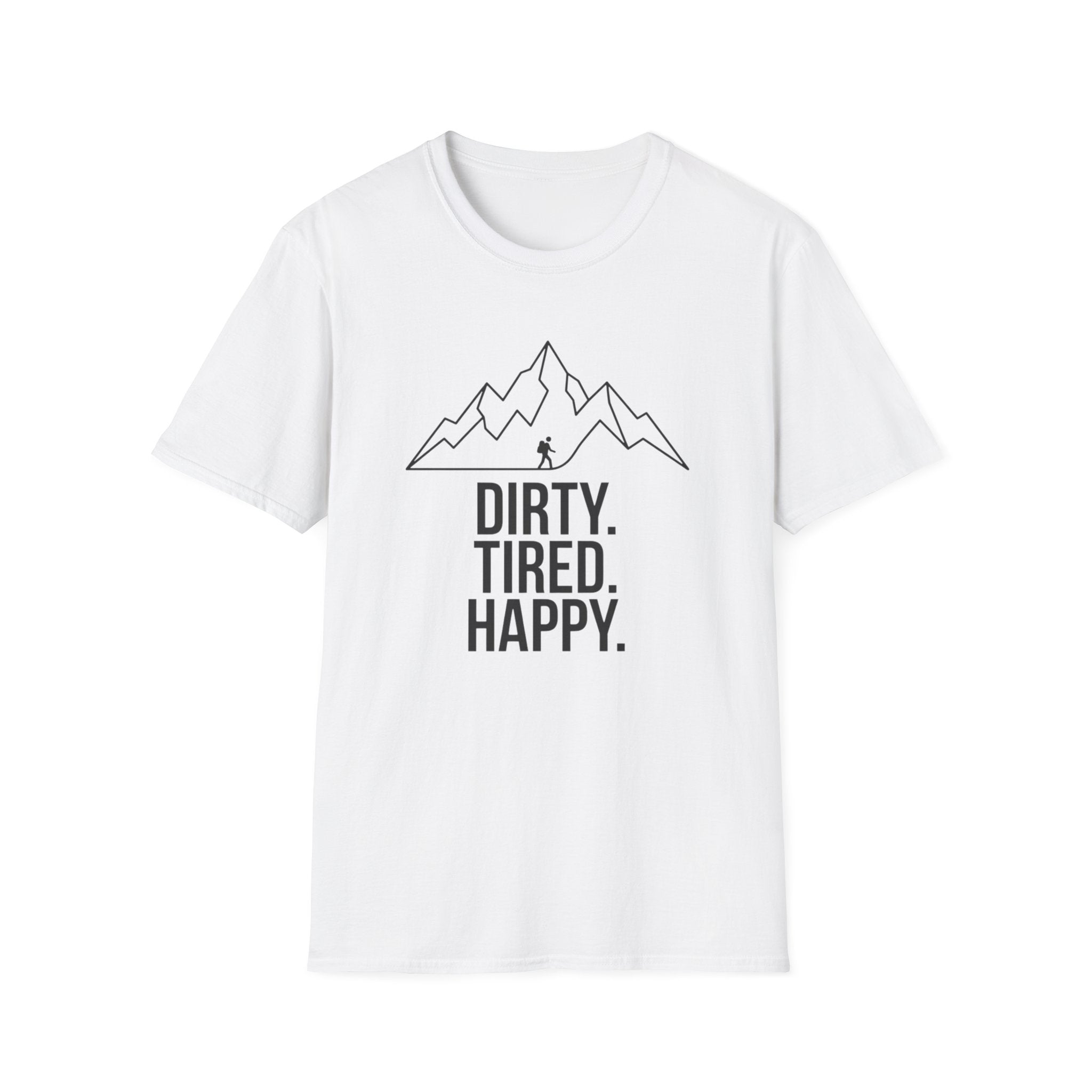 Dirty Tired Happy Outline T-Shirt