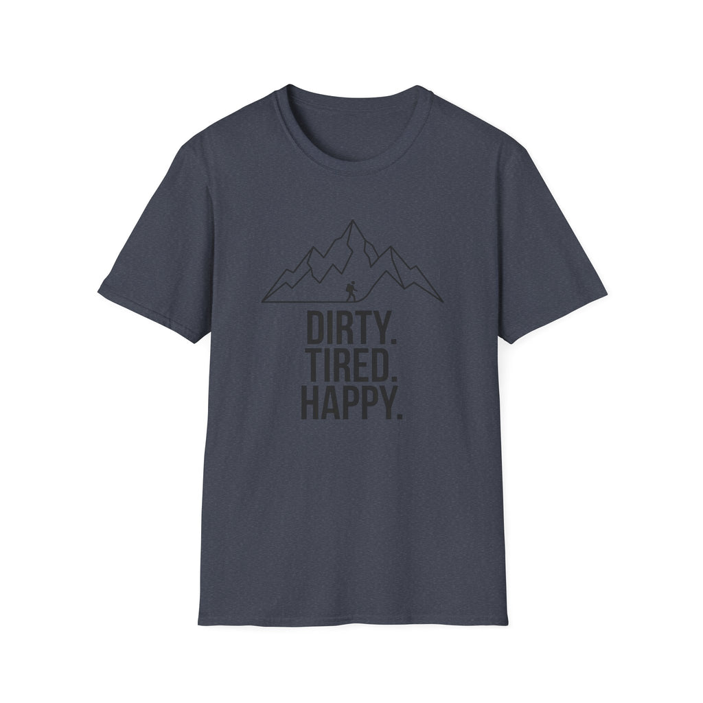 Dirty Tired Happy Outline T-Shirt