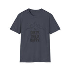 Dirty Tired Happy Outline T-Shirt