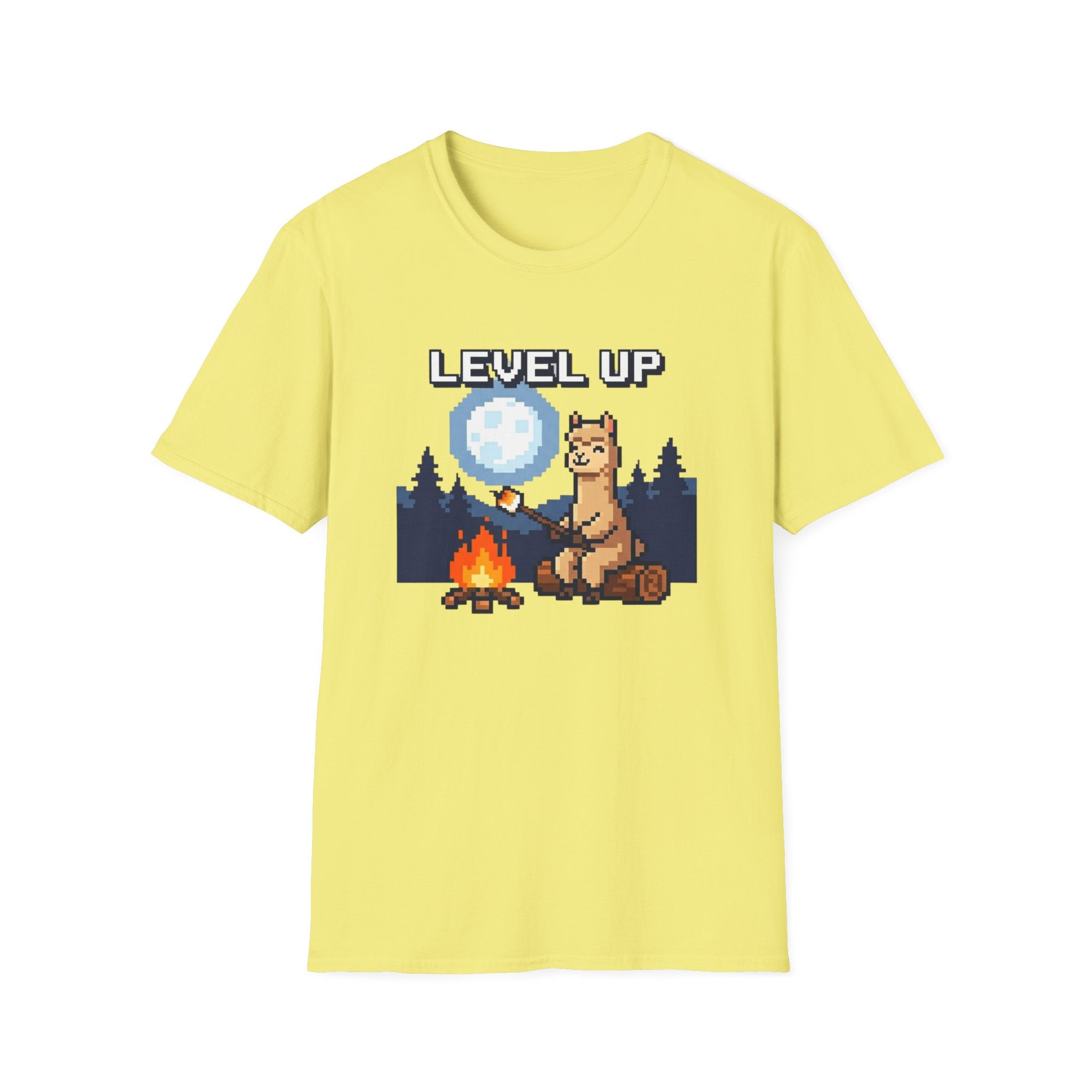 Level Up Alpaca Campfire T-Shirt