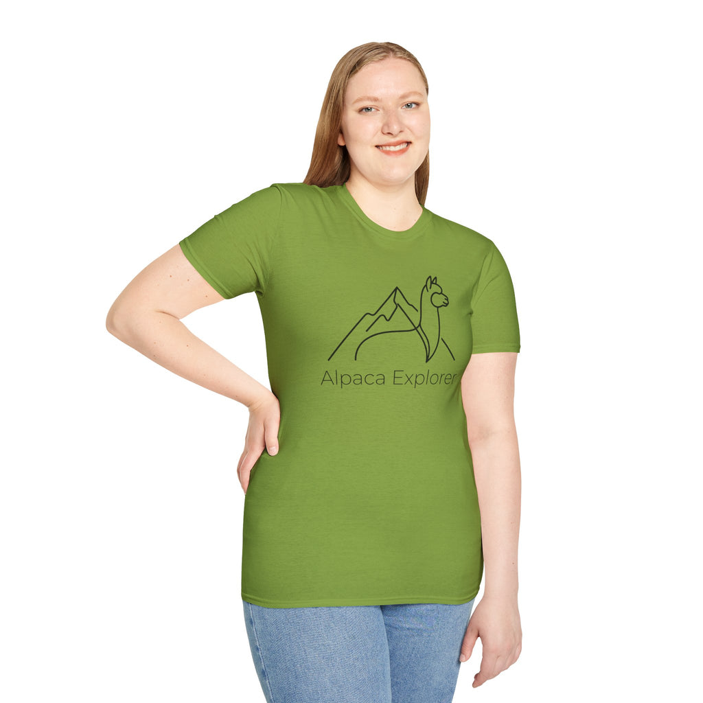 Alpaca Explorer Outline T-Shirt