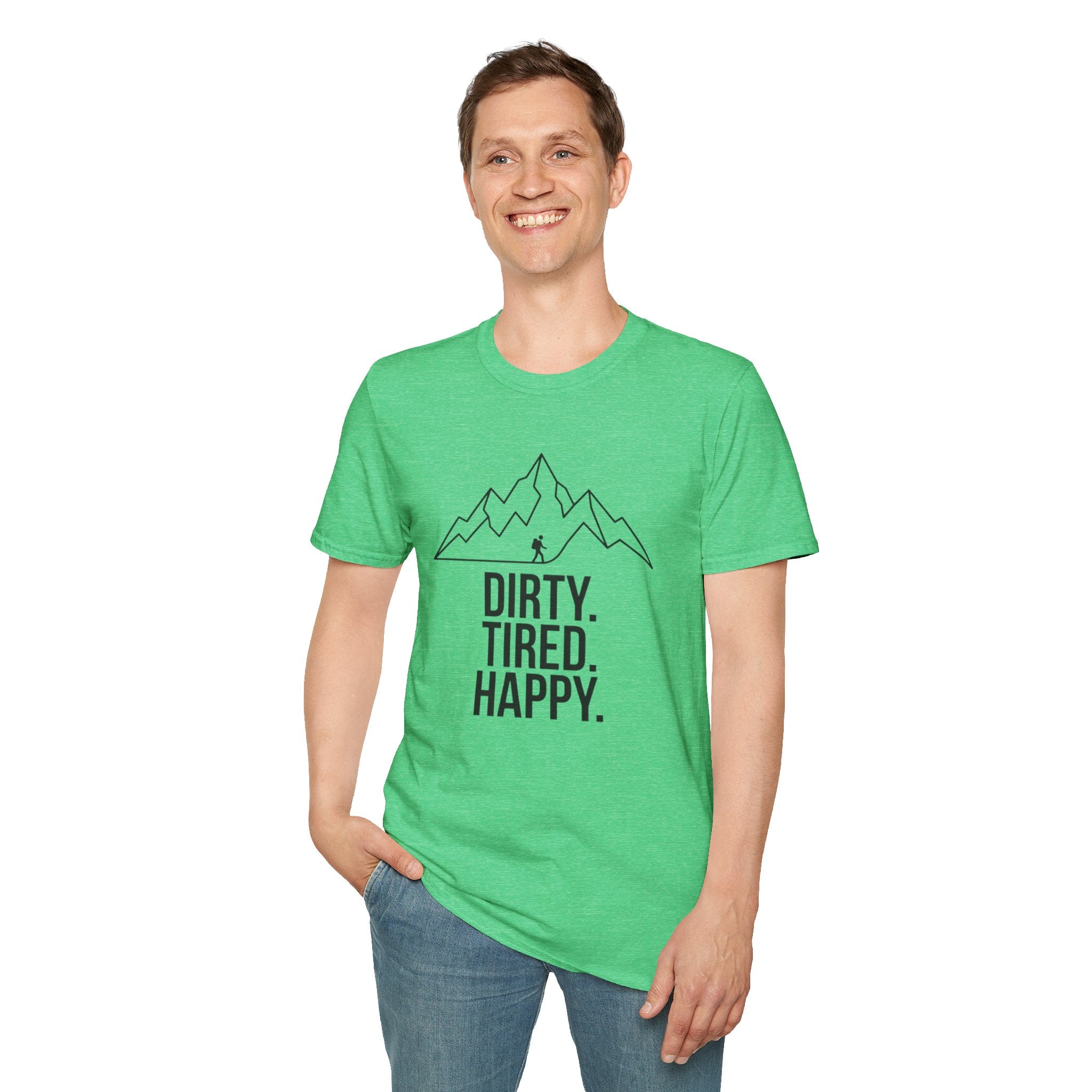 Dirty Tired Happy Outline T-Shirt