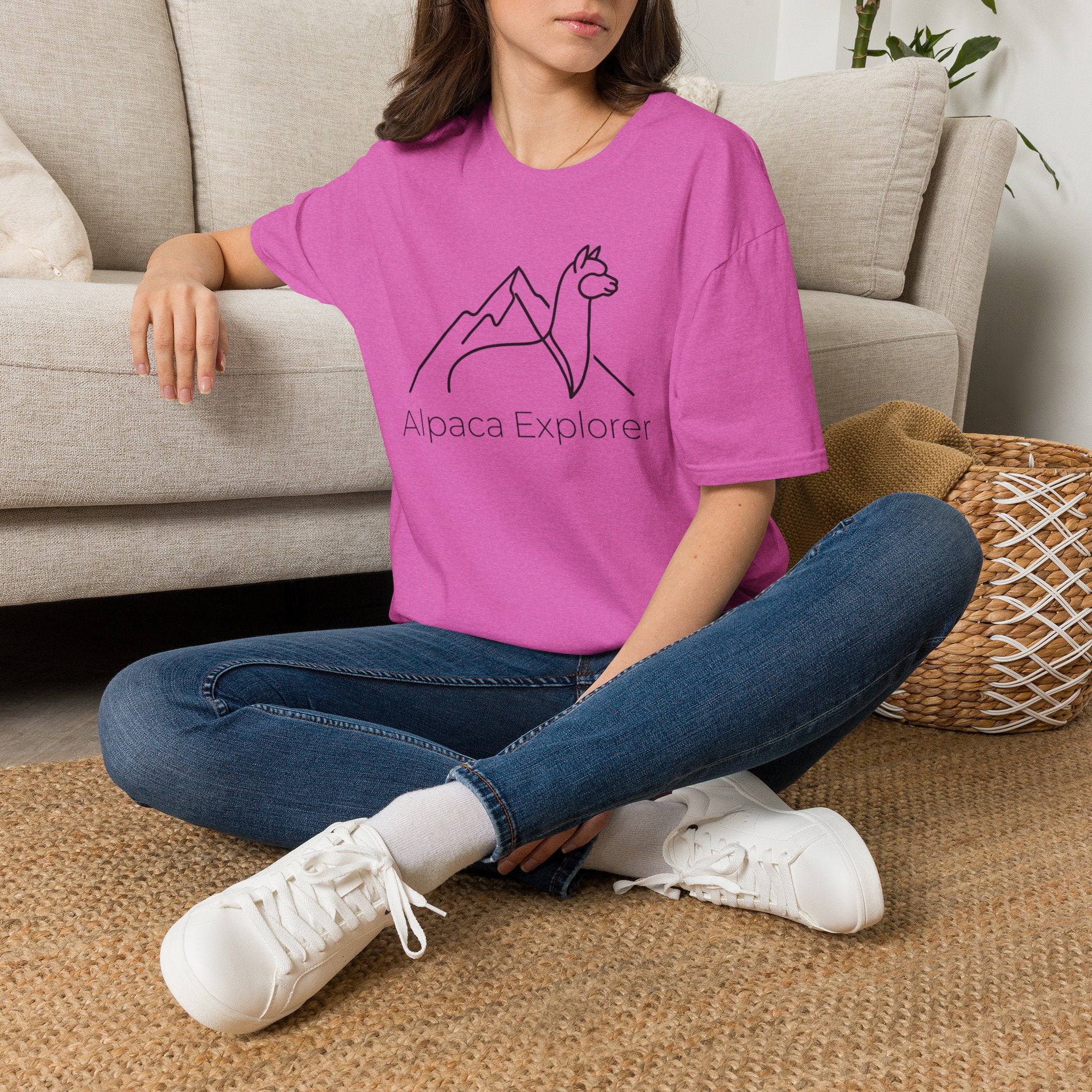 Alpaca Explorer Outline T-Shirt