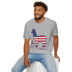 Alpaca American Flag Silhouette T-Shirt