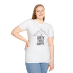 Dirty Tired Happy Outline T-Shirt