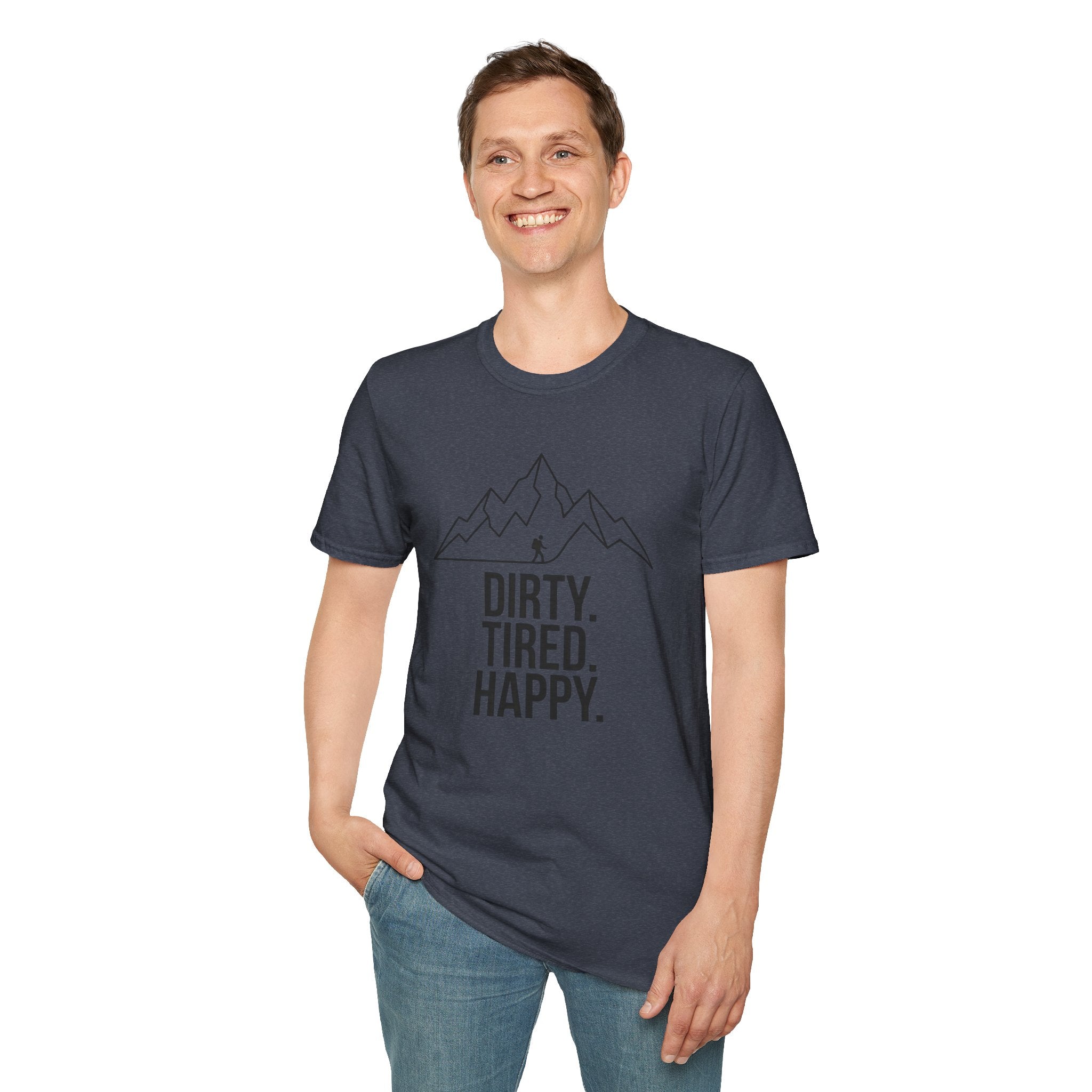 Dirty Tired Happy Outline T-Shirt