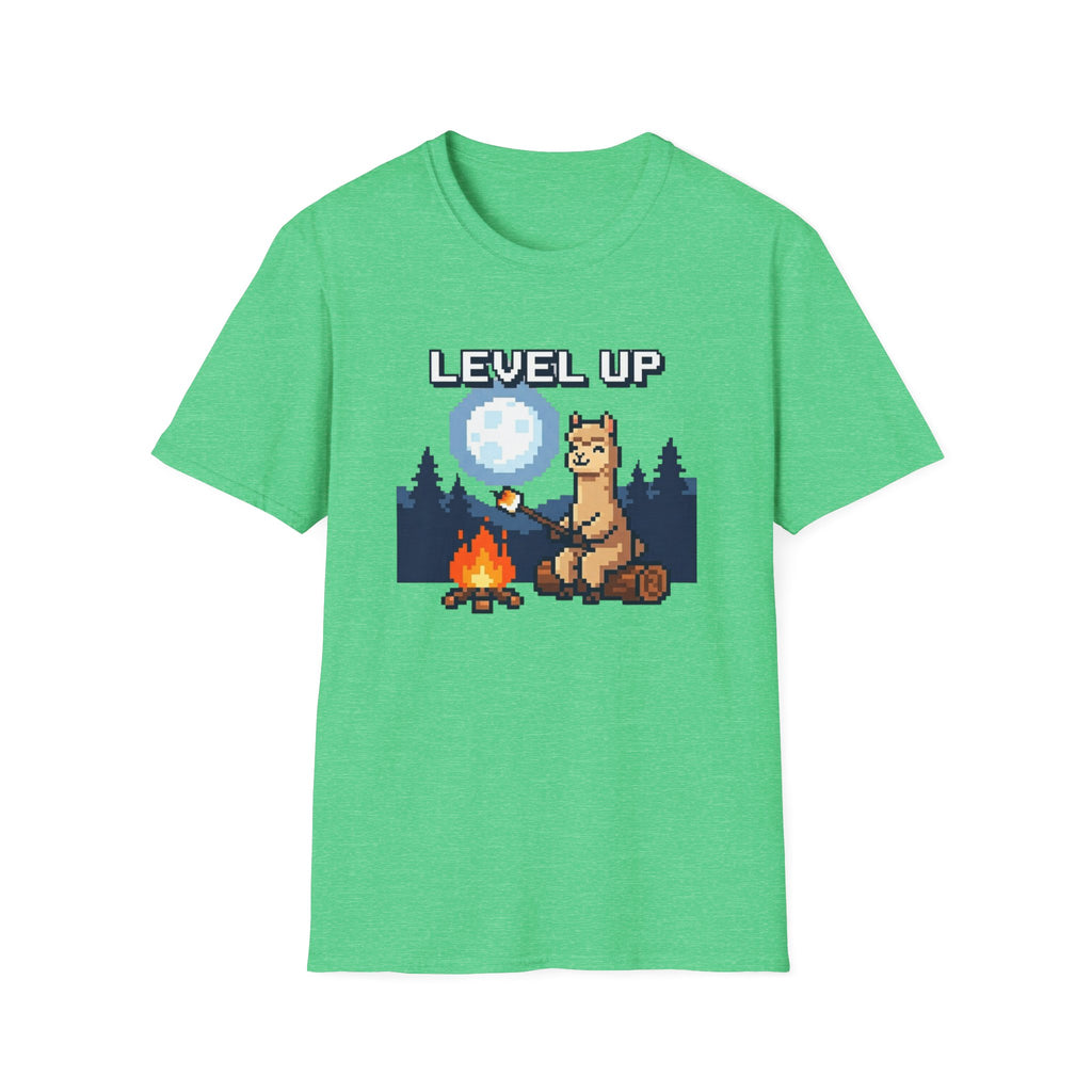 Level Up Alpaca Campfire T-Shirt