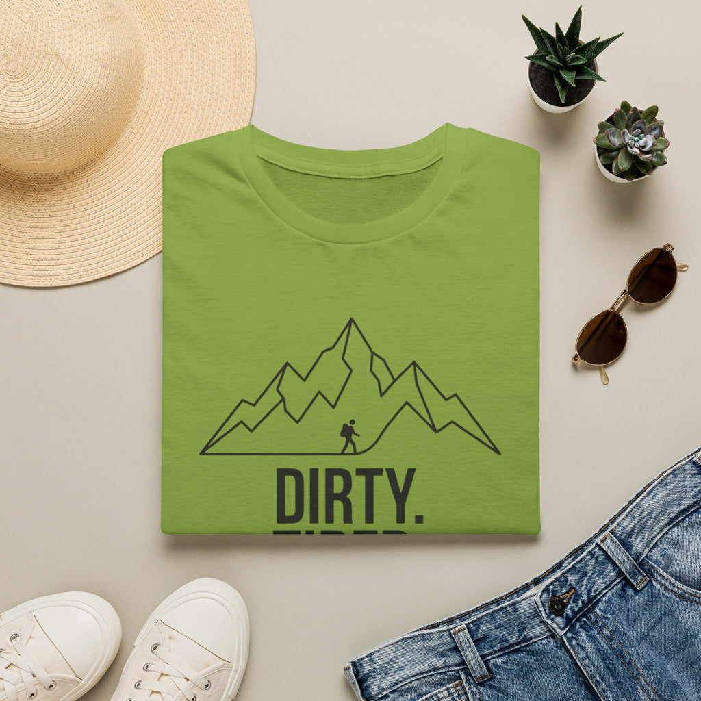Dirty Tired Happy Outline T-Shirt