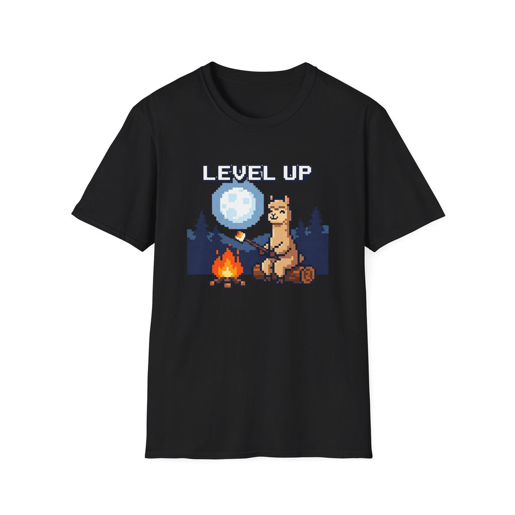 Level Up Alpaca Campfire T-Shirt