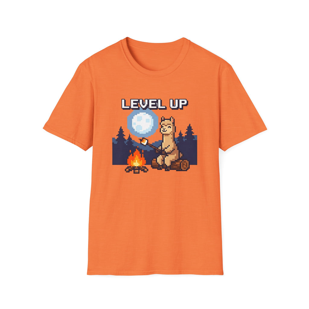 Level Up Alpaca Campfire T-Shirt