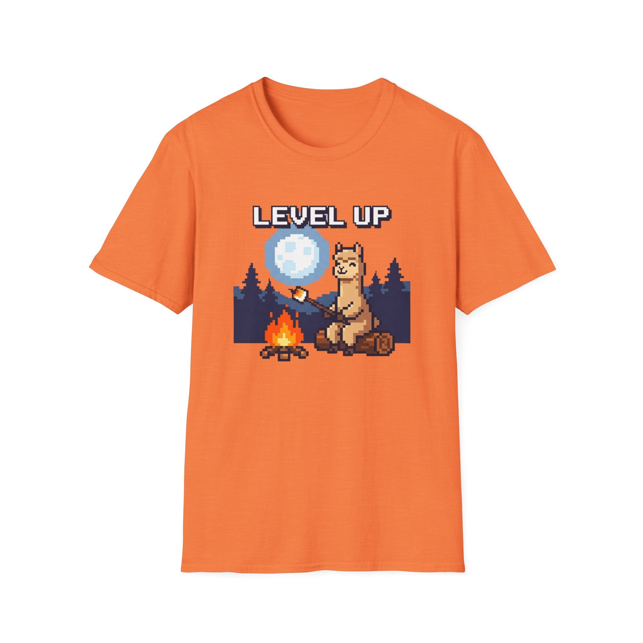 Level Up Alpaca Campfire T-Shirt