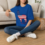 Alpaca American Flag Silhouette T-Shirt