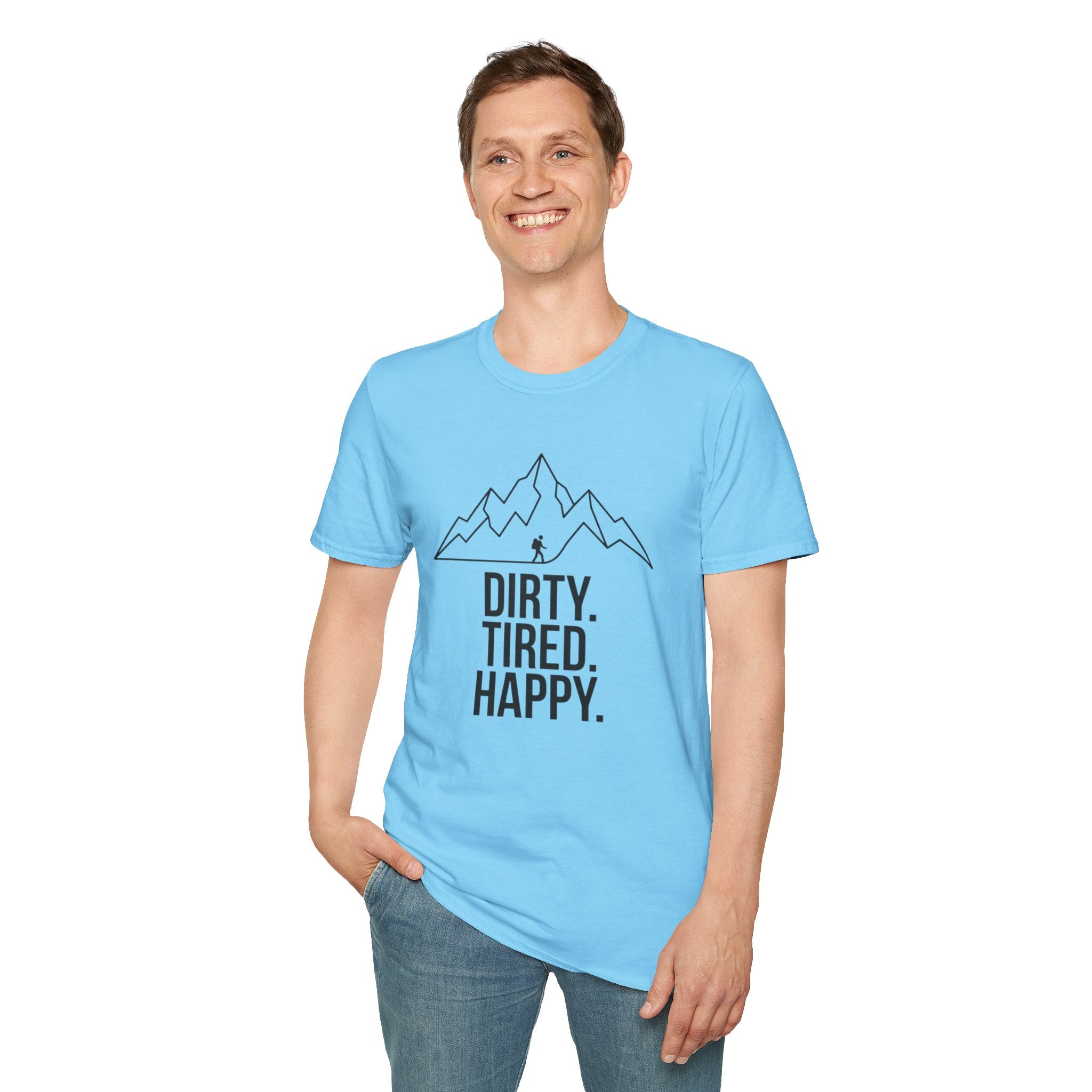 Dirty Tired Happy Outline T-Shirt