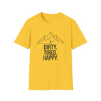 Dirty Tired Happy Outline T-Shirt