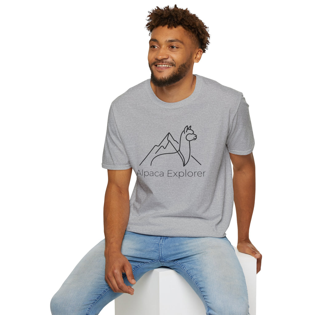 Alpaca Explorer Outline T-Shirt