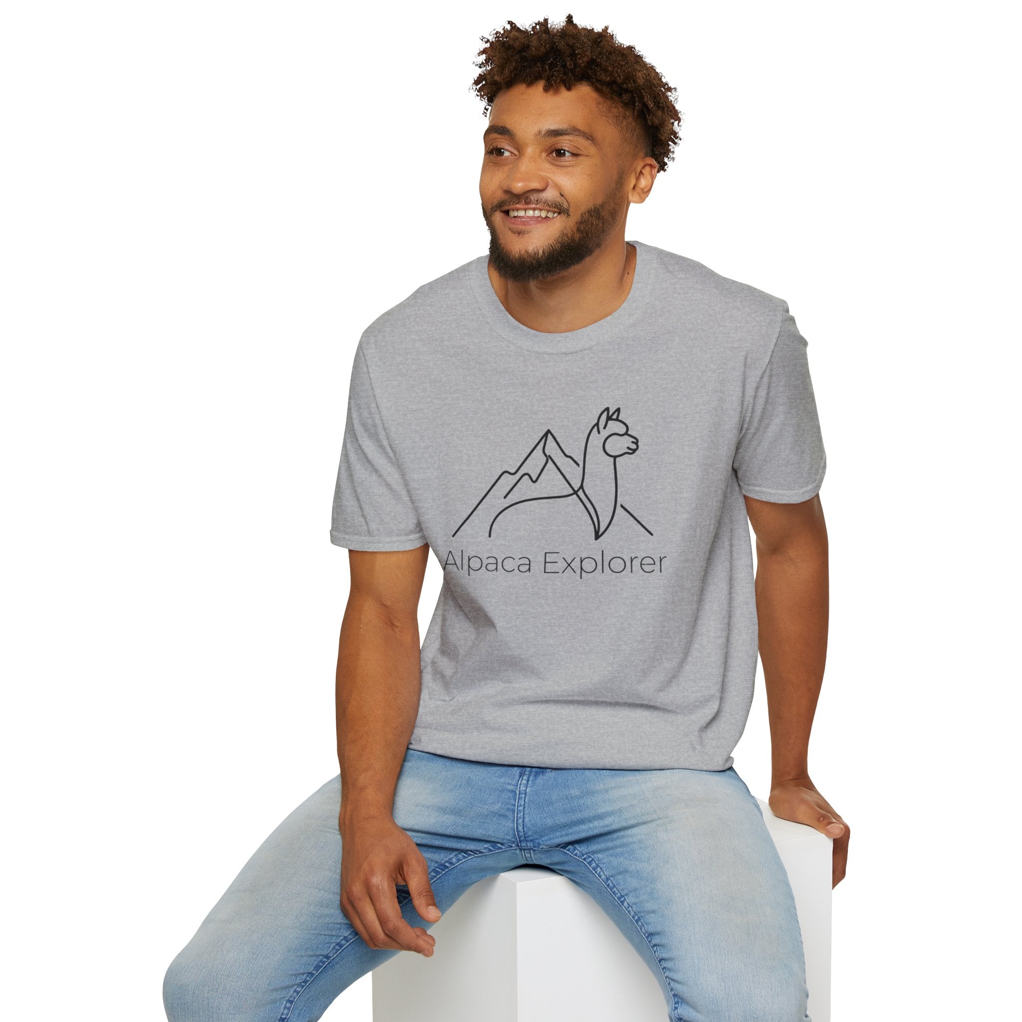 Alpaca Explorer Outline T-Shirt