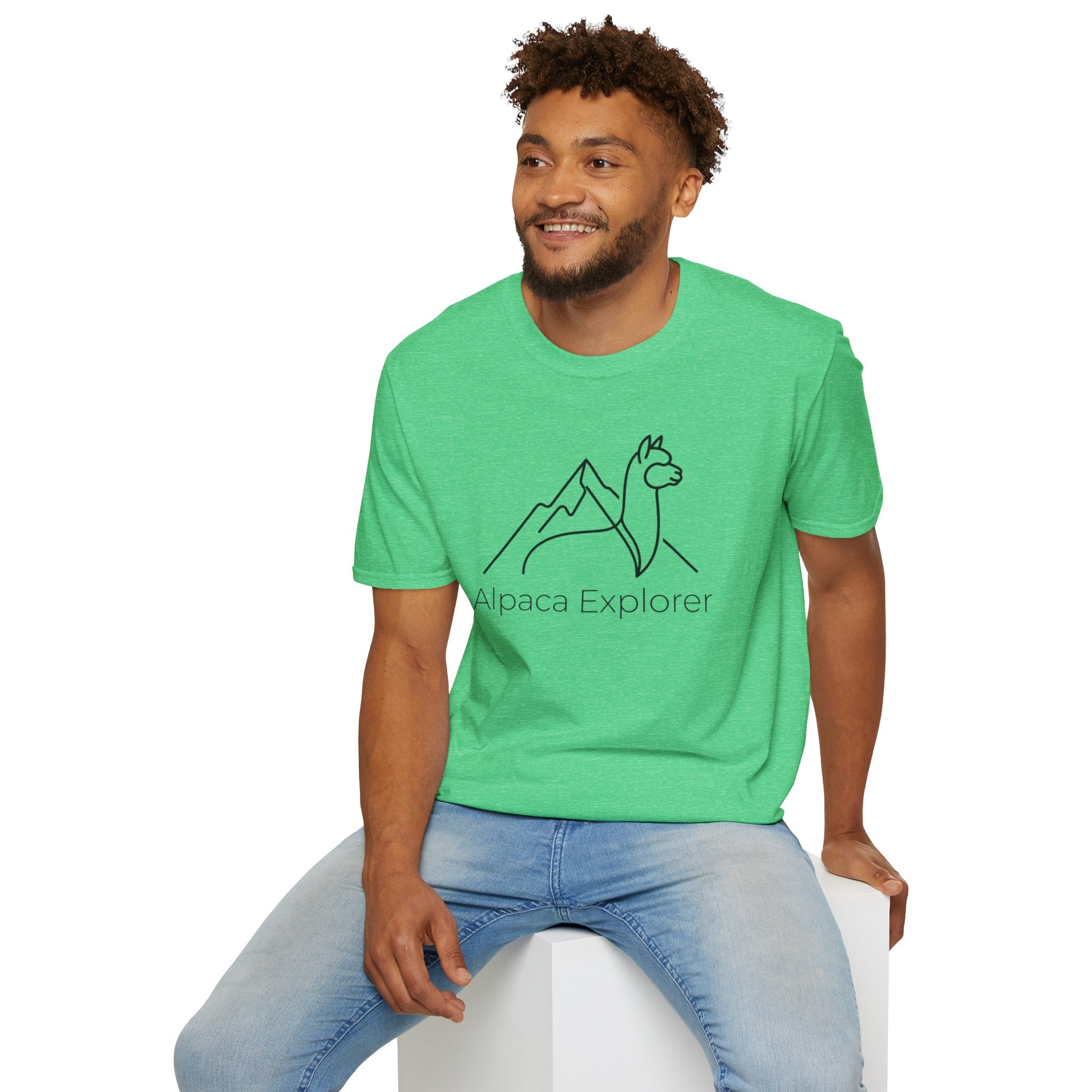 Alpaca Explorer Outline T-Shirt