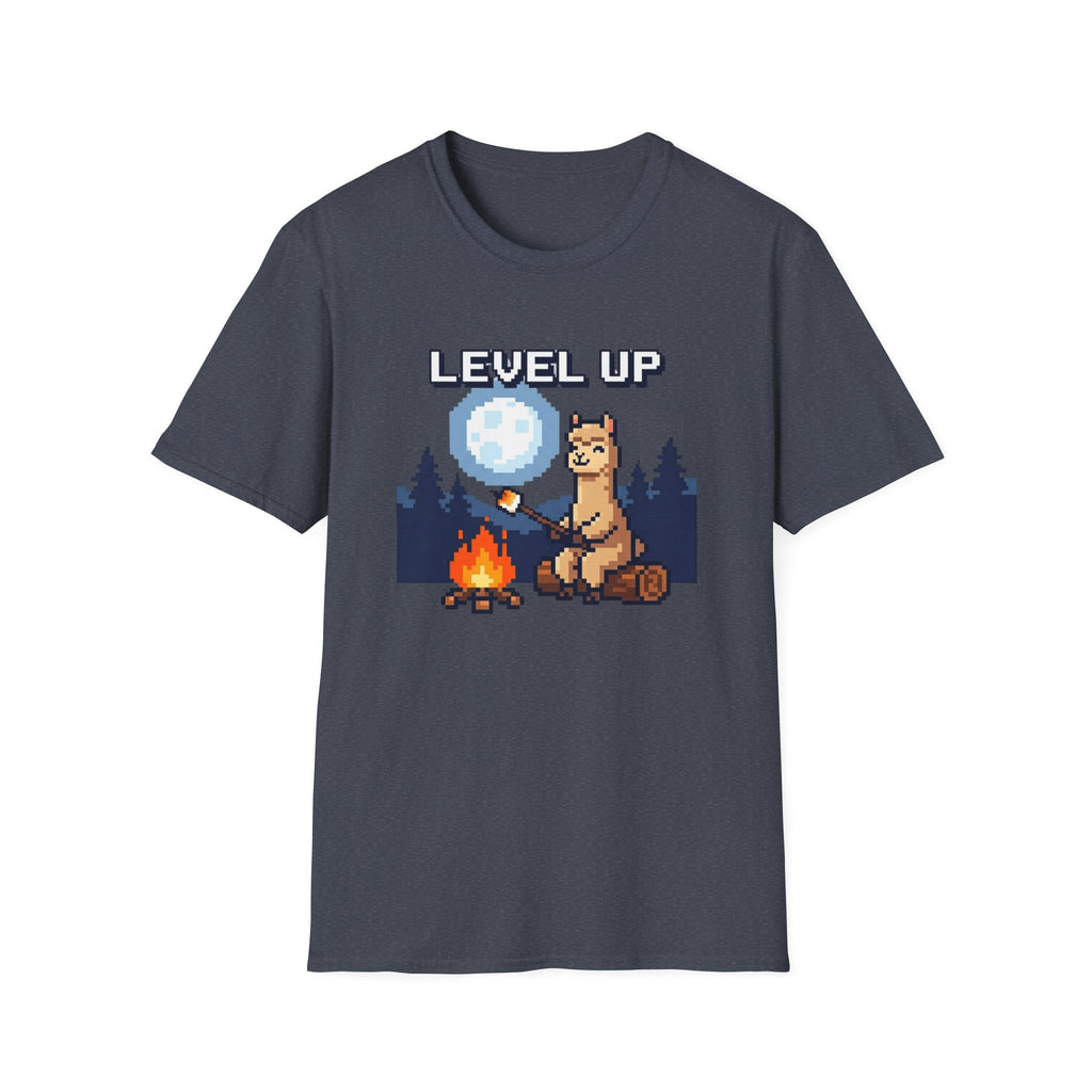 Level Up Alpaca Campfire T-Shirt
