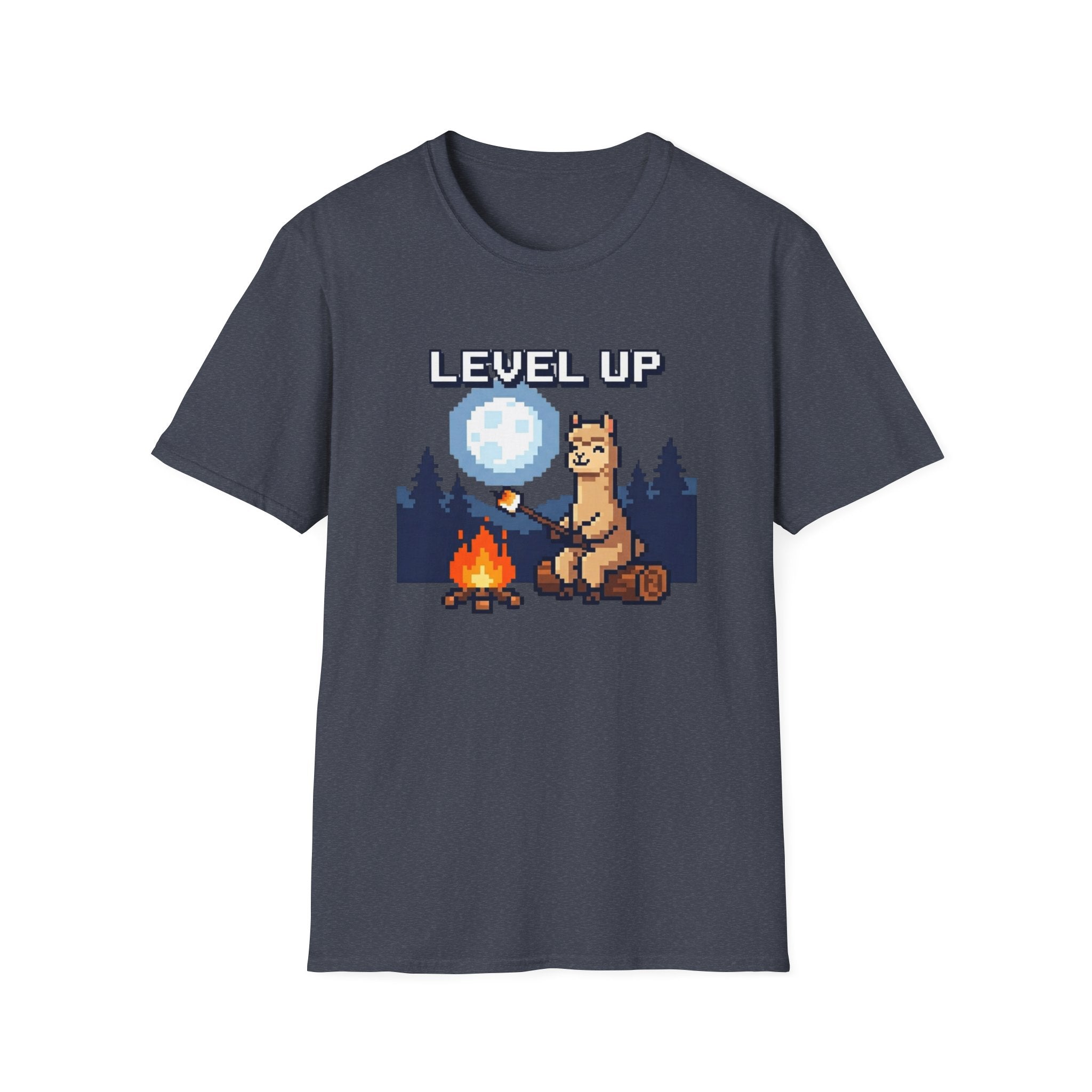 Level Up Alpaca Campfire T-Shirt