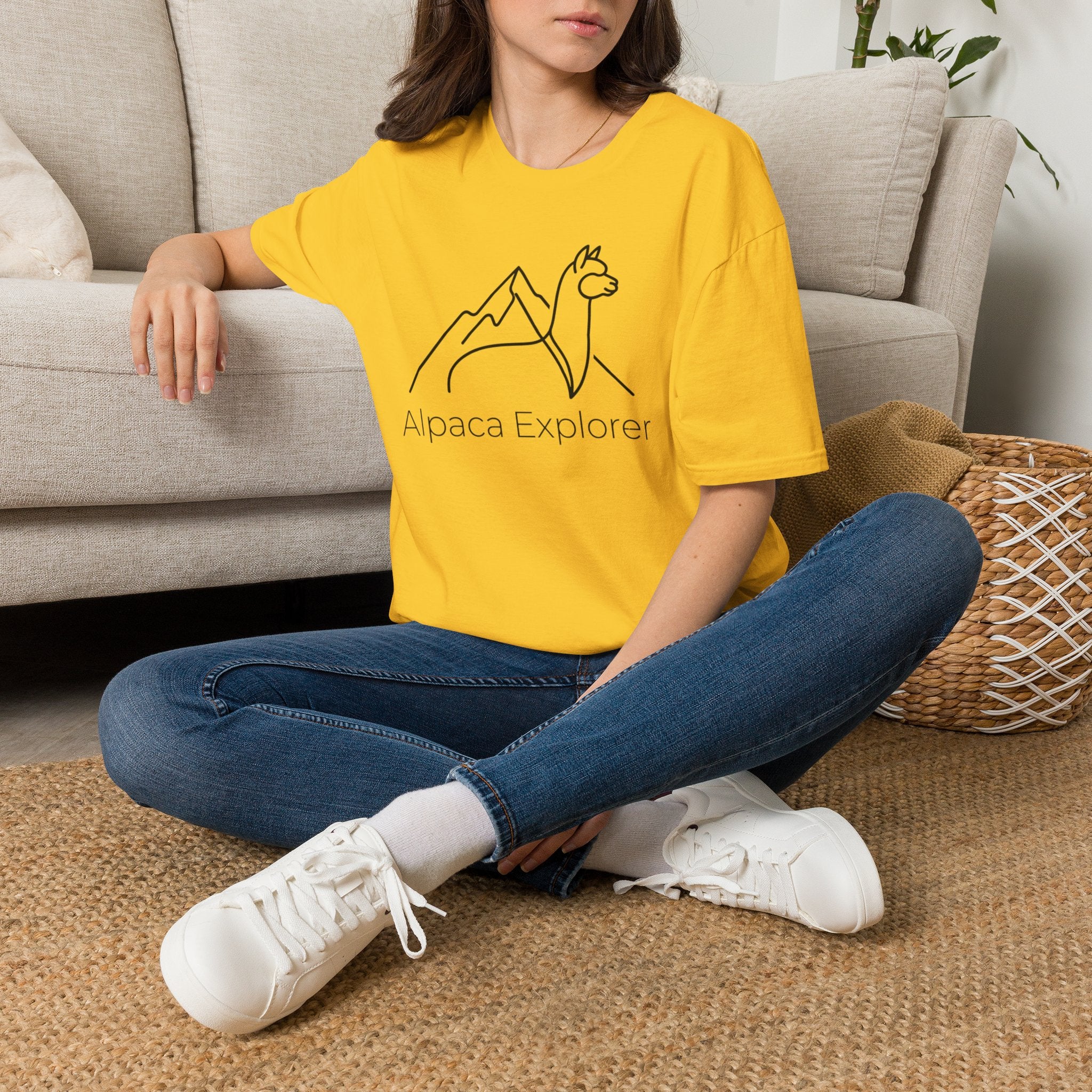 Alpaca Explorer Outline T-Shirt