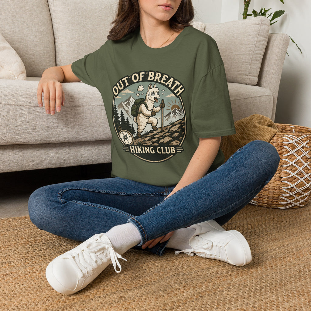 Out of Breath Hiking Club Alpaca T-Shirt