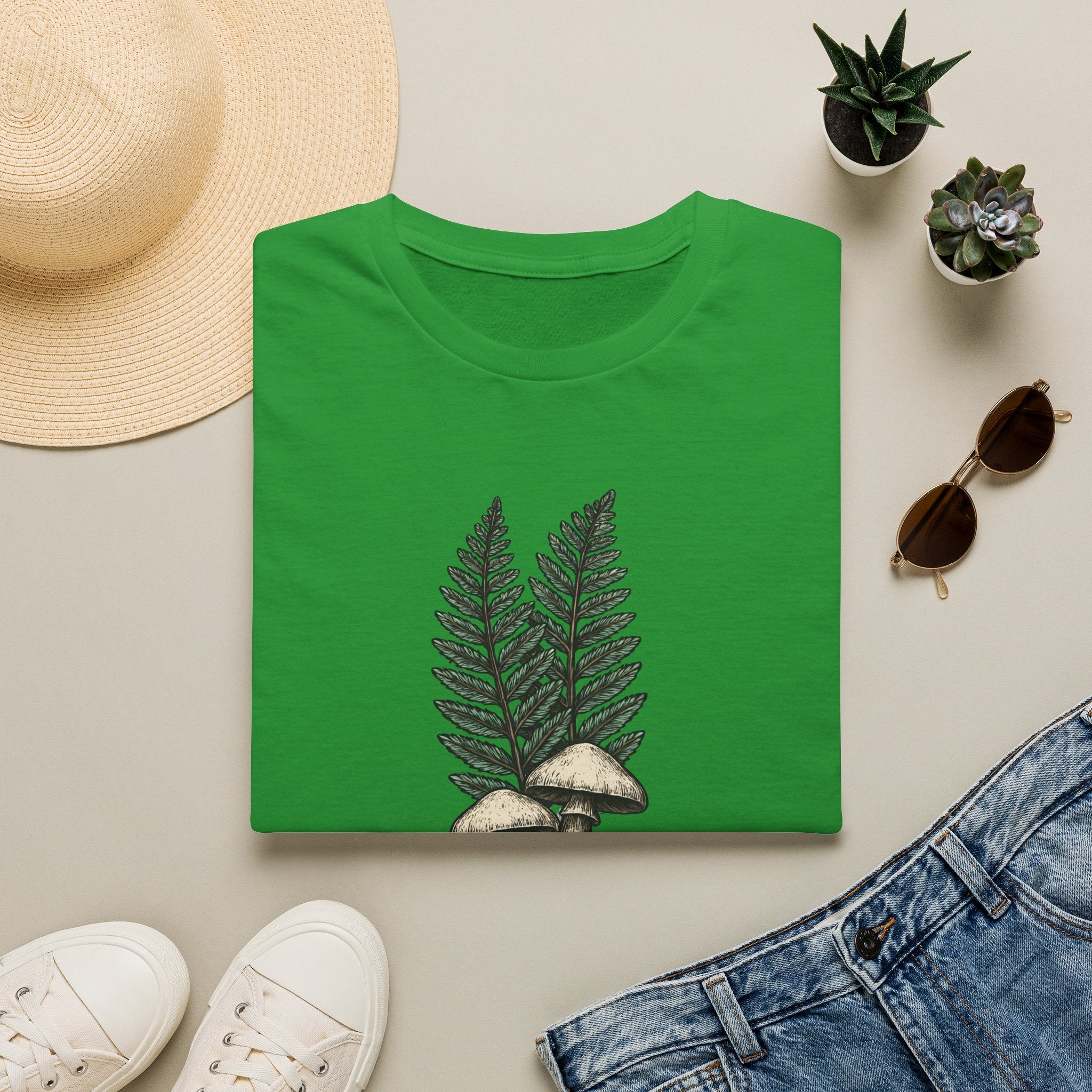 Mushrooms and Ferns T-Shirt