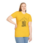 Dirty Tired Happy Outline T-Shirt